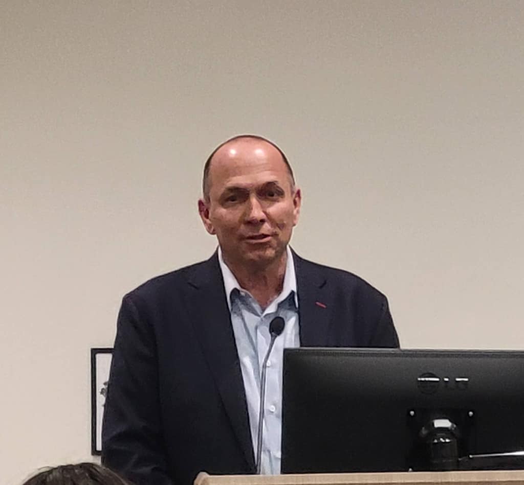 Michael Boren speaking at ISS4