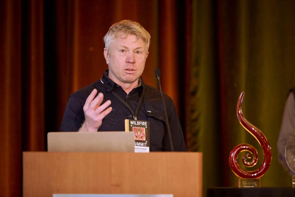 Steve Lemon at the award ceremony