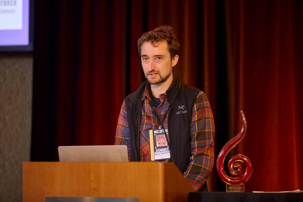 Nico Semsch at the award ceremony