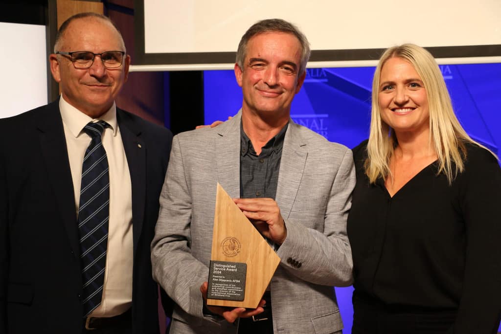 Alen Slijepcevic with Joe Buffone and Sarah Harris